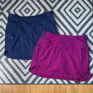 Set of athleta fairway golf skorts
